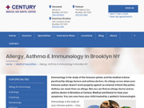 Brooklyn Allergists & Immunologists website screenshot