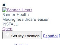 Website Screenshot Banner Urgent Care | Phoenix, AZ | Glendale Ave