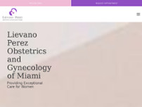 Lievano Perez Obstetrics and Gynecology of Miami website screenshot