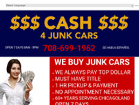 Screenshot for https://www.cash4junkcarschicagoland.com/