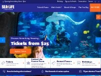 Website Screenshot SEA LIFE at Mall of America