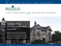 Wesleyan Village website screenshot