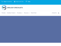 NAU Urology Specialists website screenshot