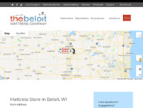 The Beloit Mattress Company website screenshot