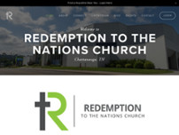 Redemption to the Nations Church website screenshot