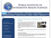 World Institute of Integrative Health Sciences website screenshot