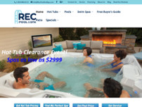 Rec Pool and Spa website screenshot