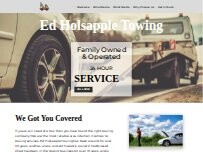 Website Screenshot Ed Holsapple Towing