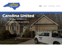 Screenshot for https://www.carolinaunitedroofing.com