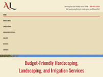 Alrey's Landscaping website screenshot