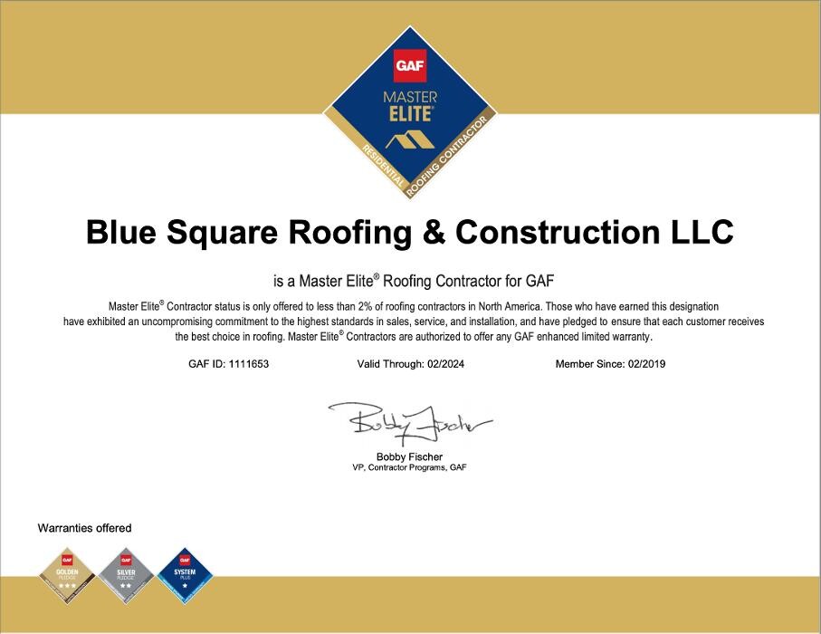 Images Blue Square Roofing & Construction, LLC