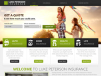 Luke Peterson Insurance website screenshot