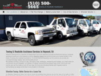 Silverline Towing website screenshot