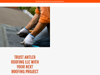 Antler Roofing website screenshot