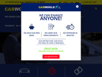 Car World website screenshot