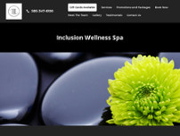 Inclusion Wellness Spa website screenshot