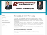 The Sitzler Company, LLC Rockingham Insurance website screenshot