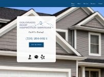 Website Screenshot Colorado Roof Inspection Services