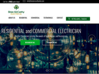 Brian McCarthy Electrical website screenshot