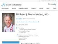 Michael J. Menolascino, MD website screenshot
