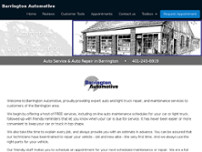Barrington Automotive website screenshot