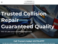 Trunzo's Collision Shop website screenshot