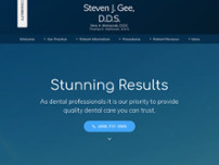 Gee, Steven J DDS website screenshot