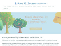 The Rev. Dr. Richard Sanders, Marriage Counselor website screenshot