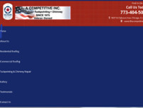 A Competitive Inc. Roofing & Tuckpointing website screenshot