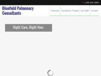 Bluefield Pulmonary Consultants website screenshot
