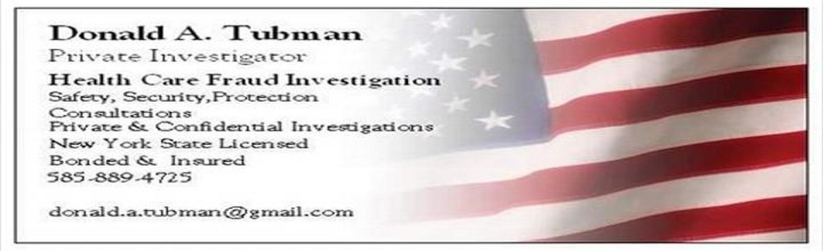 Donald A.Tubman, Private Investigations Logo