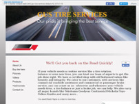 Gus Tire Services website screenshot