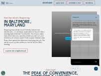 Website Screenshot Gwynn Oaks Landing Apartments & Townhomes