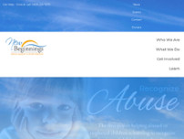 New Beginnings sexual assault support services website screenshot