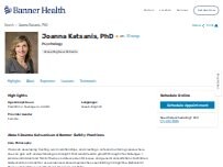 Website Screenshot Joanna Katsanis, PhD