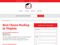 Best Choice Roofing website screenshot