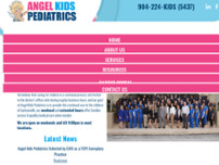 My Angel Kids Pediatrics - Bartram Park website screenshot