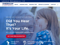American Hearing Solutions website screenshot