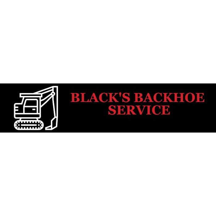 Black's Backhoe Service Logo