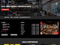 Website Screenshot Dog Haus Biergarten