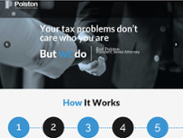 Polston Tax Resolution & Accounting website screenshot