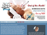 Screenshot for http://precisebeautystudio.com/