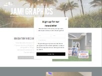 Website Screenshot JAM! Graphics