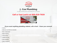 Screenshot for http://justincoxplumbing.com/