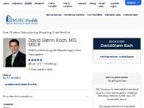 Website Screenshot David Glenn Koch, MD, MSCR