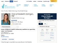 Website Screenshot Cheryl Elizabeth Kerrigan, PNP