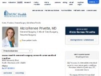 Website Screenshot Alicia Renee Privette, MD