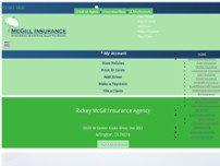 Rickey McGill Insurance Agency website screenshot