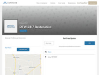 Houston 24/7 Restoration website screenshot