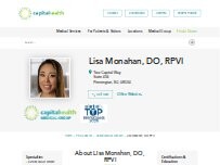 Website Screenshot Lisa Monahan, DO, RPVI